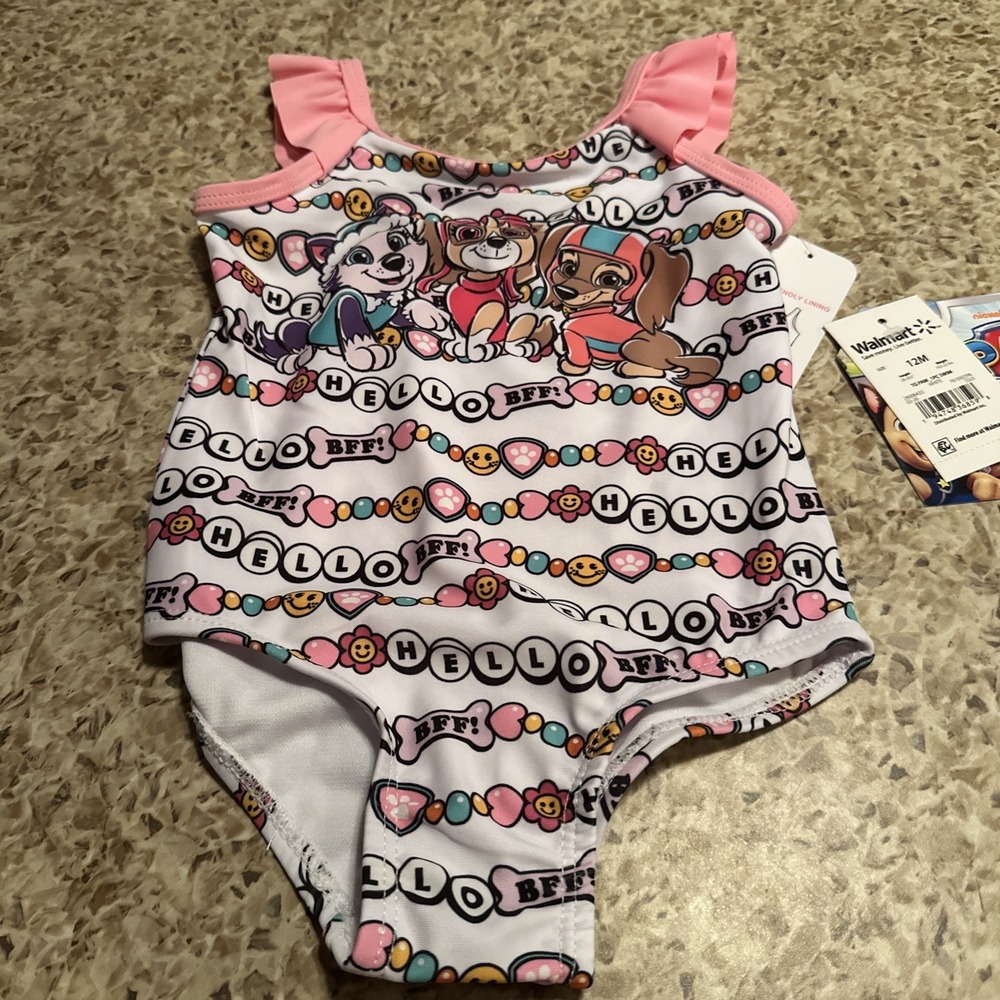 Toddler Girls' Nickelodeon PAW Patrol One Piece Swimsuit 12 Months